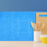 Muro Adhesivo para Interiores, Color Azul, 70x77 cm