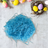 Pasto de Plástico Decorativo para Pascua, Color Azul, 43gr