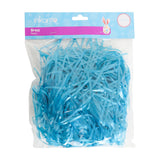 Pasto de Plástico Decorativo para Pascua, Color Azul, 43gr
