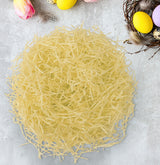 Pasto de Plástico Decorativo para Pascua, Color Amarillo, 43gr