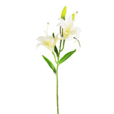Flores Artificiales, Lirio, Color Blanco