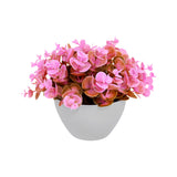 Maceta con Planta Artificial Color Rosa