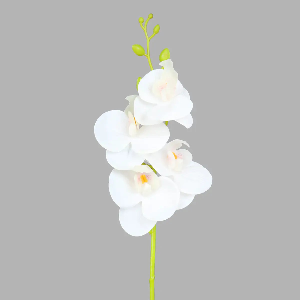 Rama de Orquídea Artificial, Color Blanco