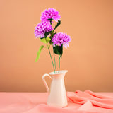 Crisantemo, Flores Artificiales, Color Lila, 60 cm