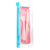 Set de Cubiertos con Estuche, Color Rosa