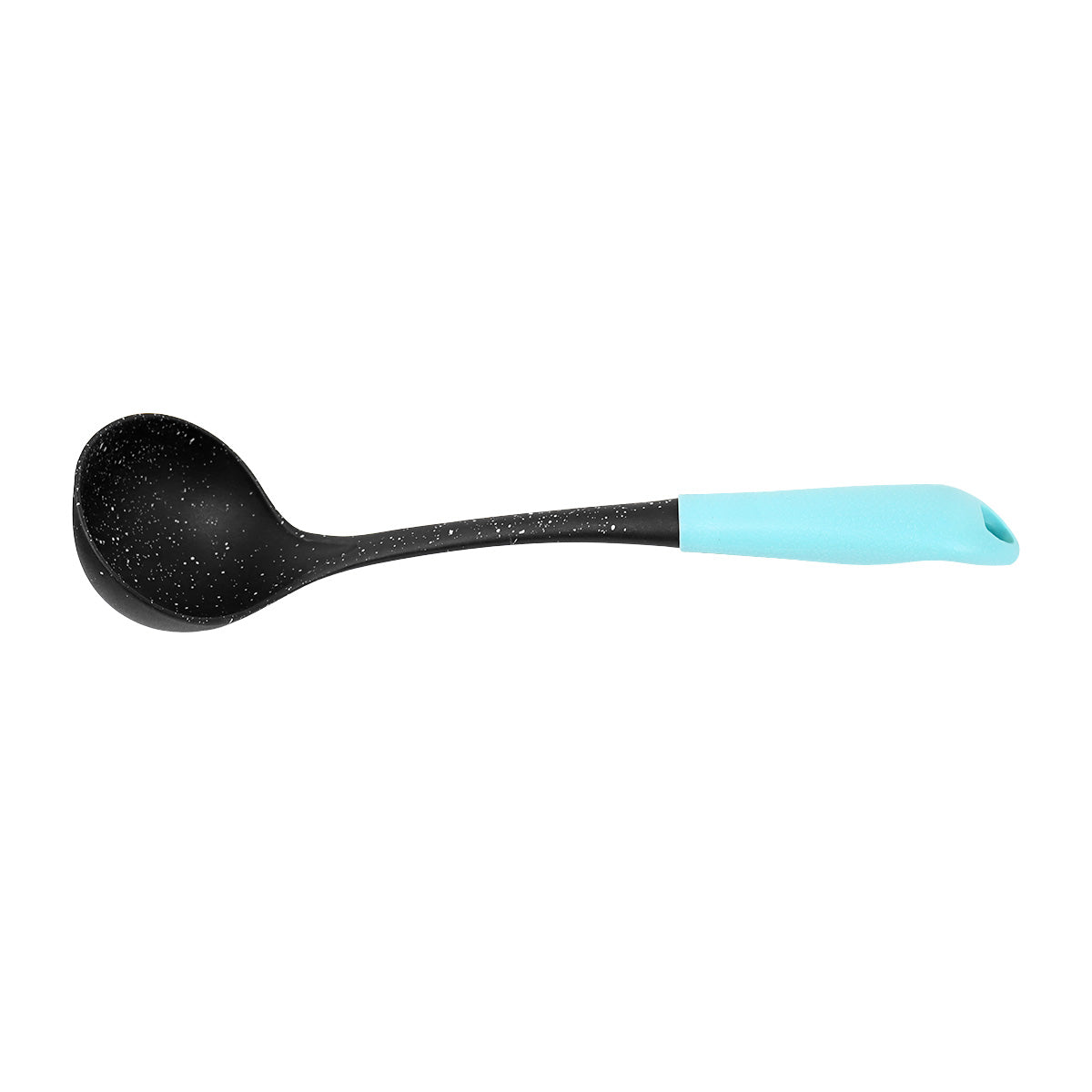 Cucharón, Inkanto, Color Negro con Mango Azul