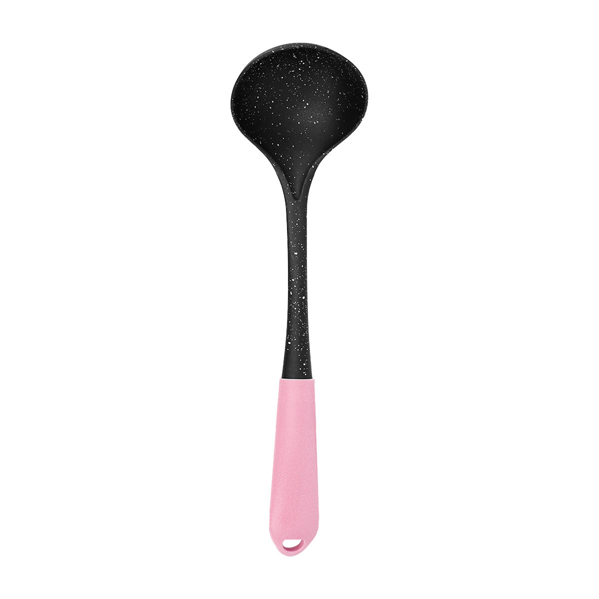 Cucharón, Inkanto, Color Negro con Mango Rosa