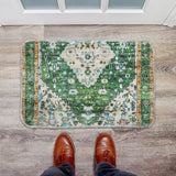 Tapete Diseño Bohemio, Color Verde, 40x60 cm