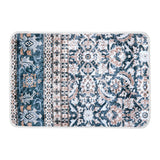 Tapete Color Verde con Beige, Diseño Bohemio Deslavado, 40x60 cm