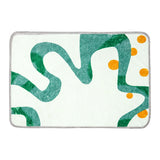 Tapete, Diseño Minimalista Verde con Amarillo, 40x60 cm