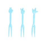 Palillos de Cóctel, Color Azul, 40 pzas