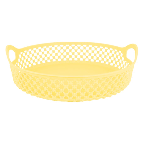 Canasta Circular, Color Amarillo