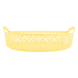 Canasta Circular, Color Amarillo