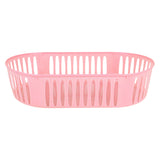 Canasta Ovalada, Color Rosa