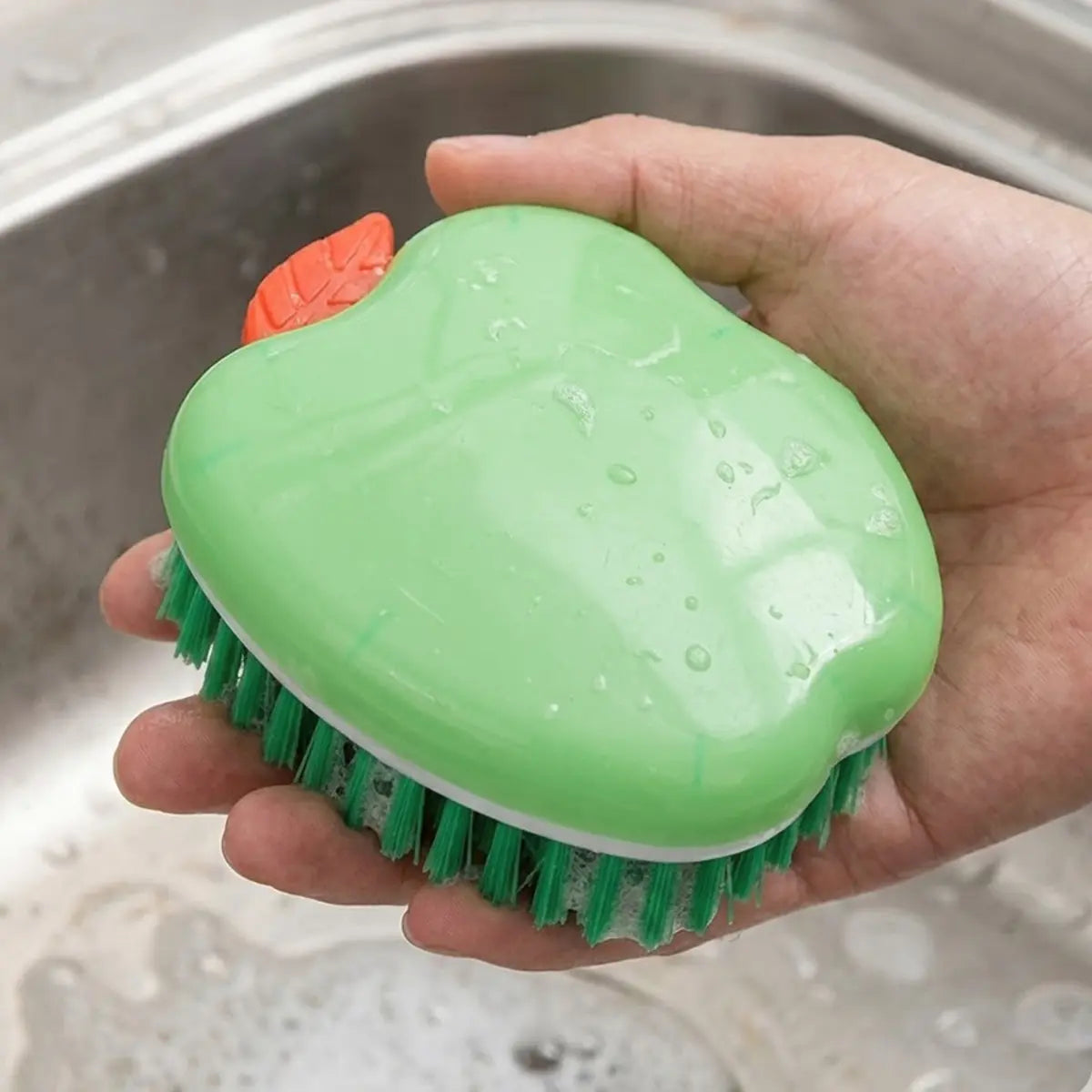 Cepillo, Diseño Manzana, Color Verde