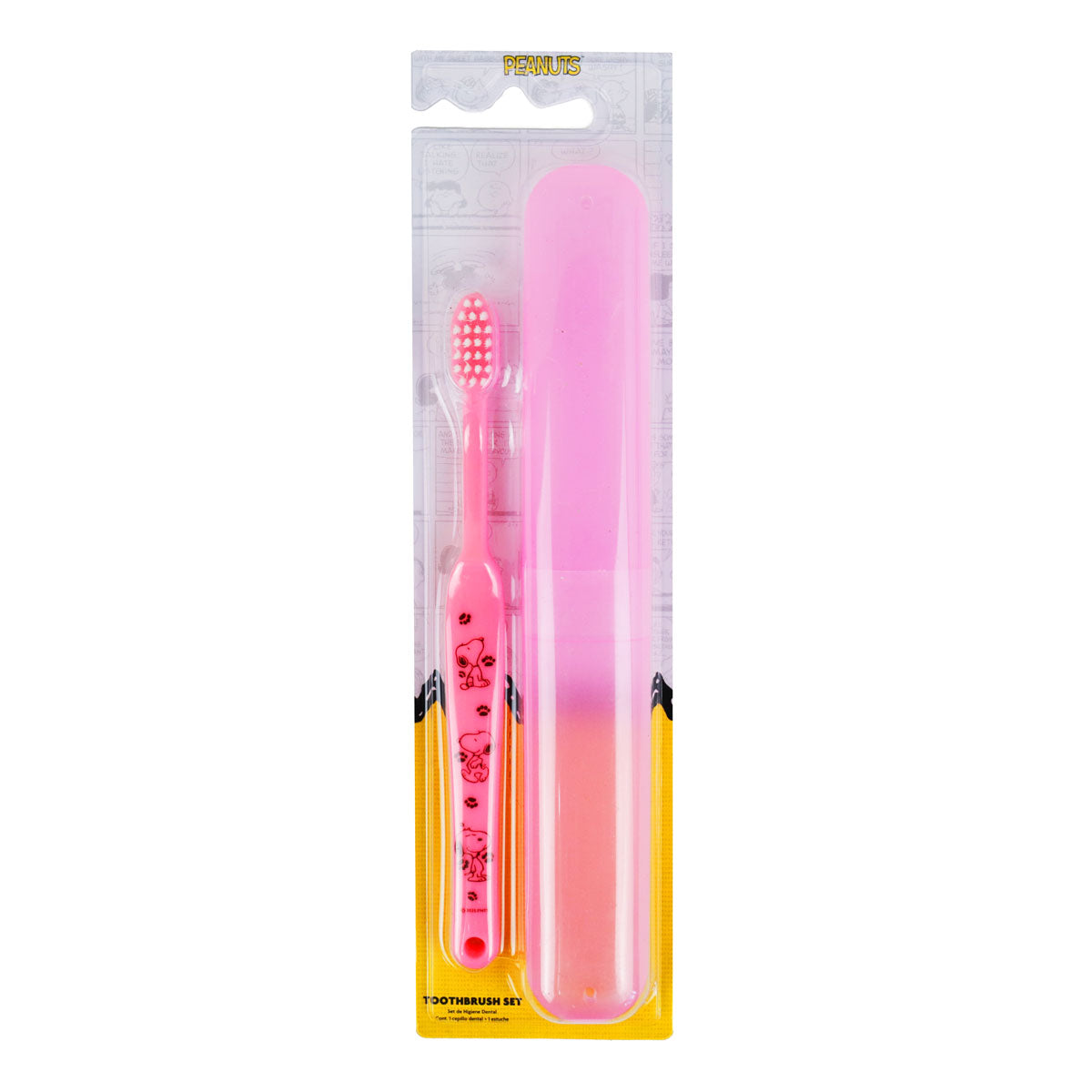 Cepillo Dental, Snoopy, Color Rosa