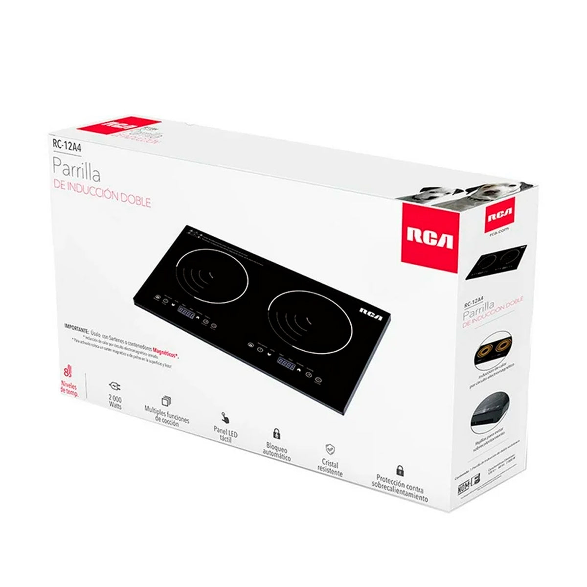 Parrilla de Inducción, RC-12A4, RCA