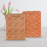 Bolsas de Regalo, Diseño Floral, 2 pzas