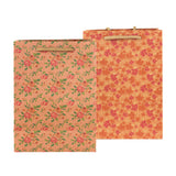 Bolsas de Regalo, Diseño Floral, 2 pzas