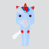 Ventilador Portátil de Mano, Unicornio Azul