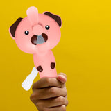 Ventilador PortÃ¡til de Mano, Perrito Rosa