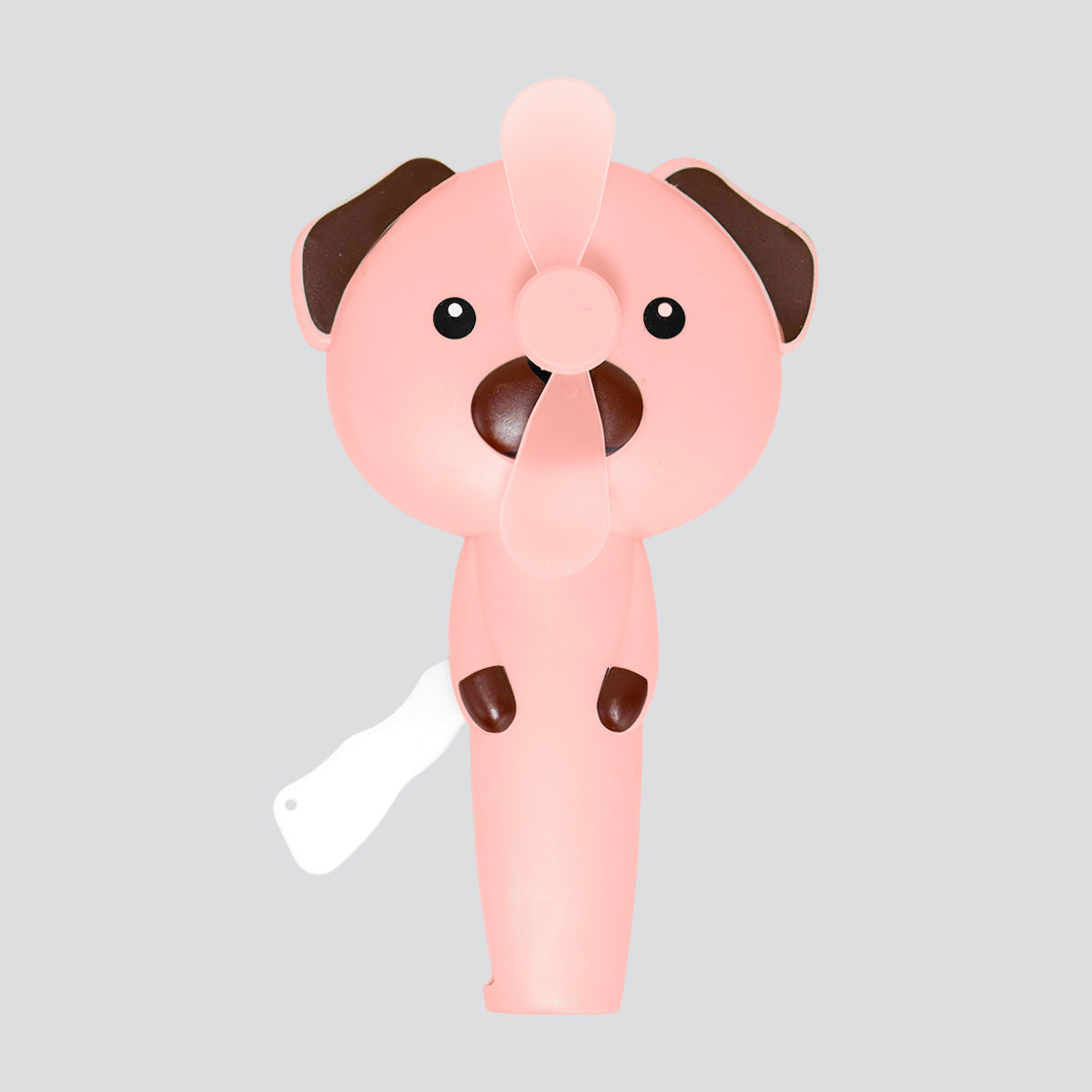 Ventilador PortÃ¡til de Mano, Perrito Rosa