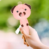 Ventilador PortÃ¡til de Mano, Perrito Rosa