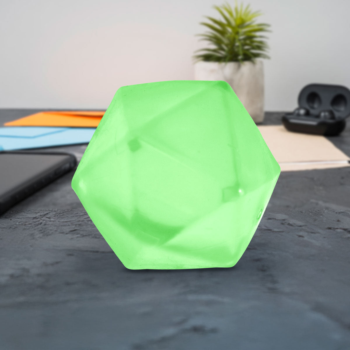 Squishy Poligonal, Color Verde