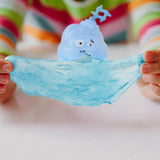Slime Cristalino Envase Divertido, Color Azul