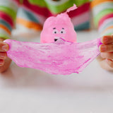 Slime Cristalino Envase Divertido, Color Rosa