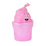 Slime Cristalino Envase Divertido, Color Rosa