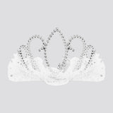 Juguete Corona de Princesa con Detalles de Encaje Color Blanco