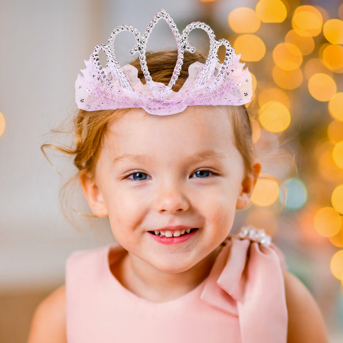Juguete Corona de Princesa con Detalles de Encaje Color Lila
