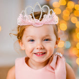 Juguete Corona de Princesa con Detalles de Encaje Color Rosa