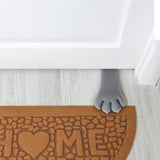 Tope Anticierre para Puerta, Forma Patita, Color Gris