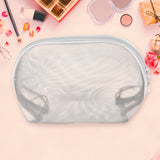 Cosmetiquera Mesh, Color Gris