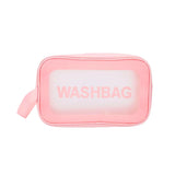 Bolsa de Maquillaje Rosa con Transparencias