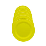 Plato de Servicio, Color Amarillo, 6 pzas
