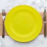 Plato de Servicio, Color Amarillo, 6 pzas