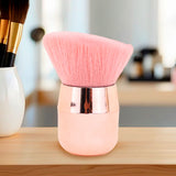 Brocha Cuadrada Rosa Multifuncional para Maquillaje y Manicura