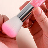 Brocha de Maquillaje para Rubor con Partículas de Glitter
