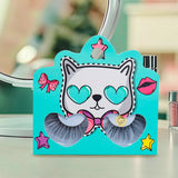 Pestañas Postizas, Empaque Aqua de Gatito con Corazones