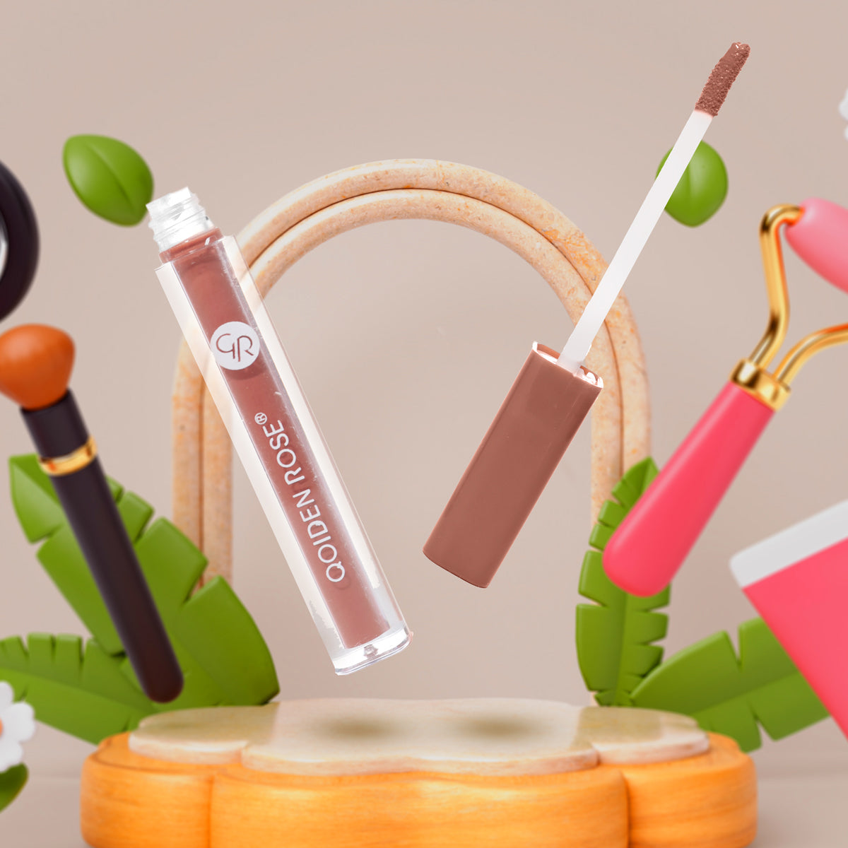 Labial Líquido Mate, Qoiden Rose, Nude Rosa