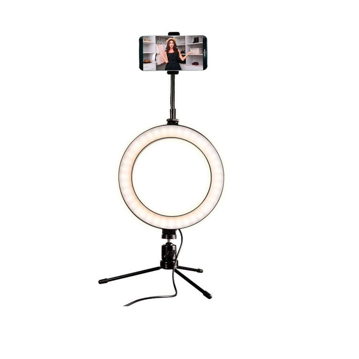 Anillo de luz de estudio con montaje, Brookstone