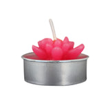 Vela en Forma de Flor, Color Rosa