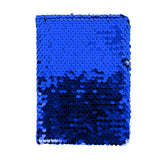 Cuaderno Lentejuelas, Doble Vista, Color Azul
