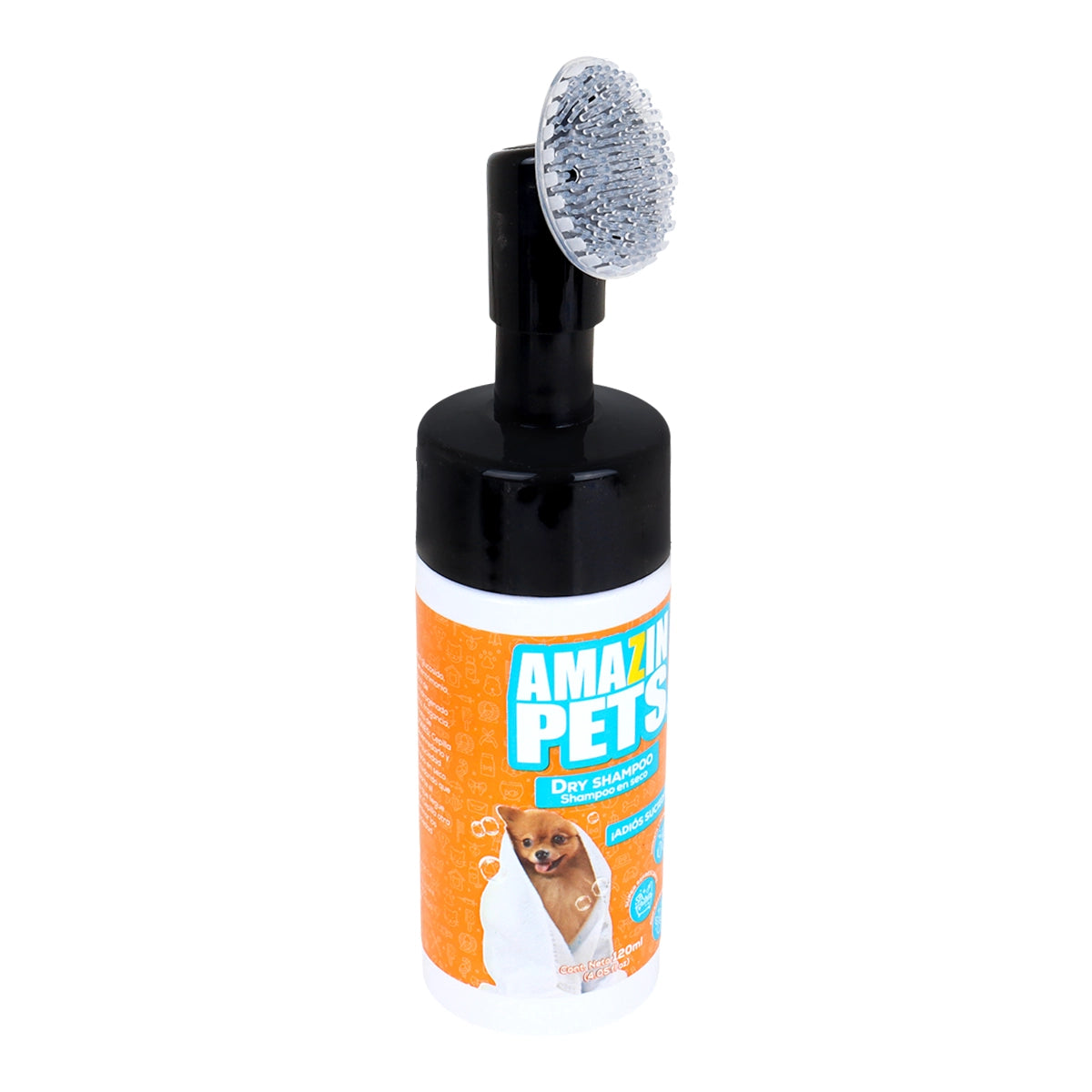 Shampoo en Seco para Mascota, 120 ml