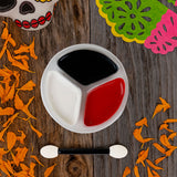 Kit de Maquillaje para Halloween, Rojo, Negro y Blanco