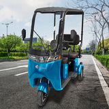 Kiwo, Triciclo Eléctrico con Techo, Modelo BTY002, Color Azul