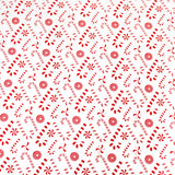 Papel para Envolver Regalos Navideño, Diseño Bastones de Dulce
